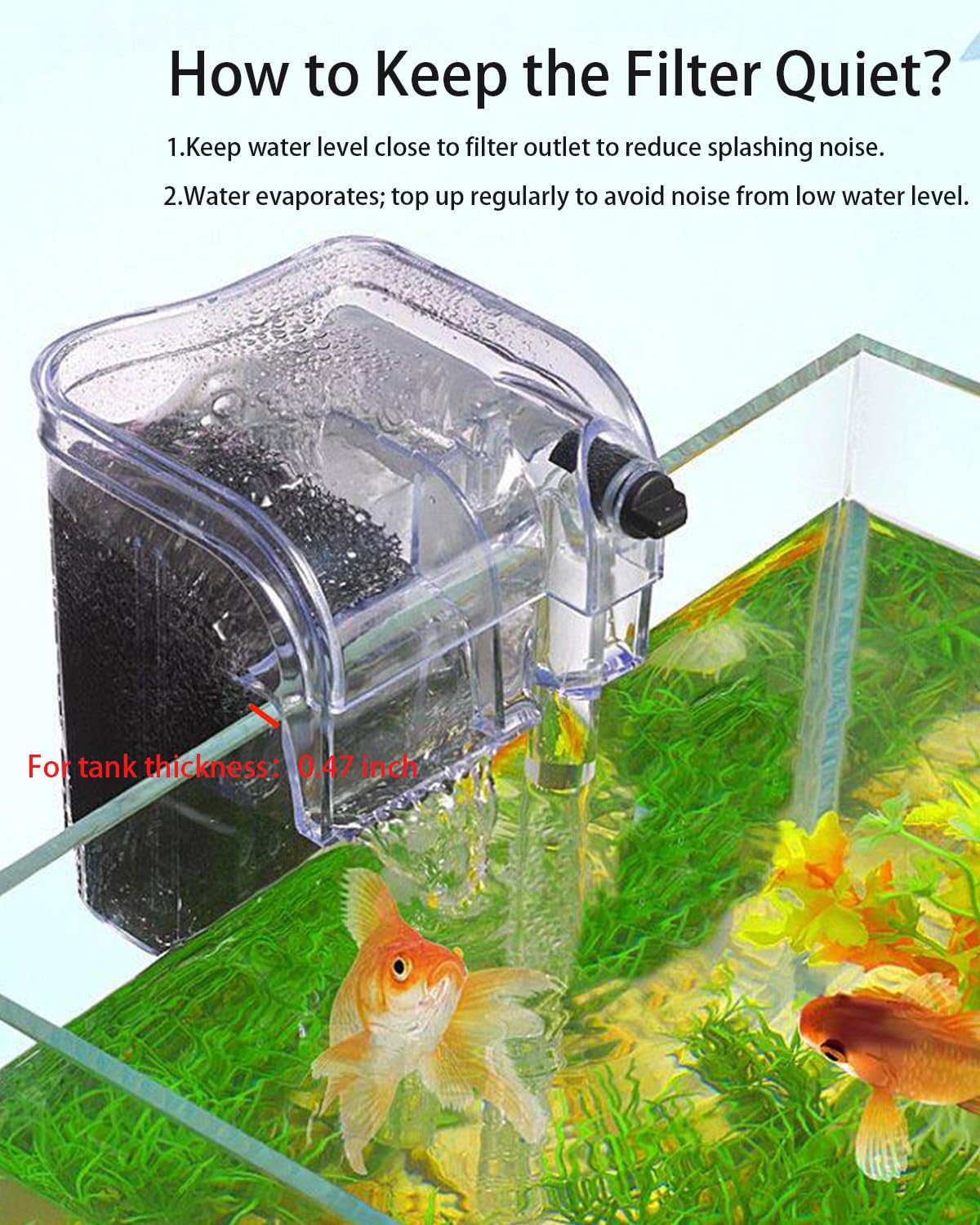 Transform Your Aquarium with the Ultra Quiet Hang On Filter