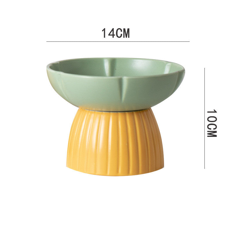 Elevate Your Pet's Dining Experience with Our Pet Macaron Color Ceramic Feeding Bowl