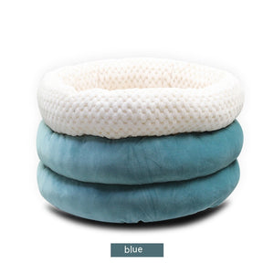 Why Your Pet Deserves the Semi-Closed Round Ice Velvet Pet Bed