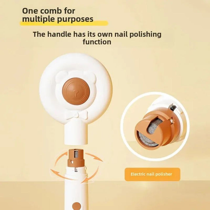 Grooming Made Easy with the Rechargeable 2-In-1 Pet Nail Trimmer Comb